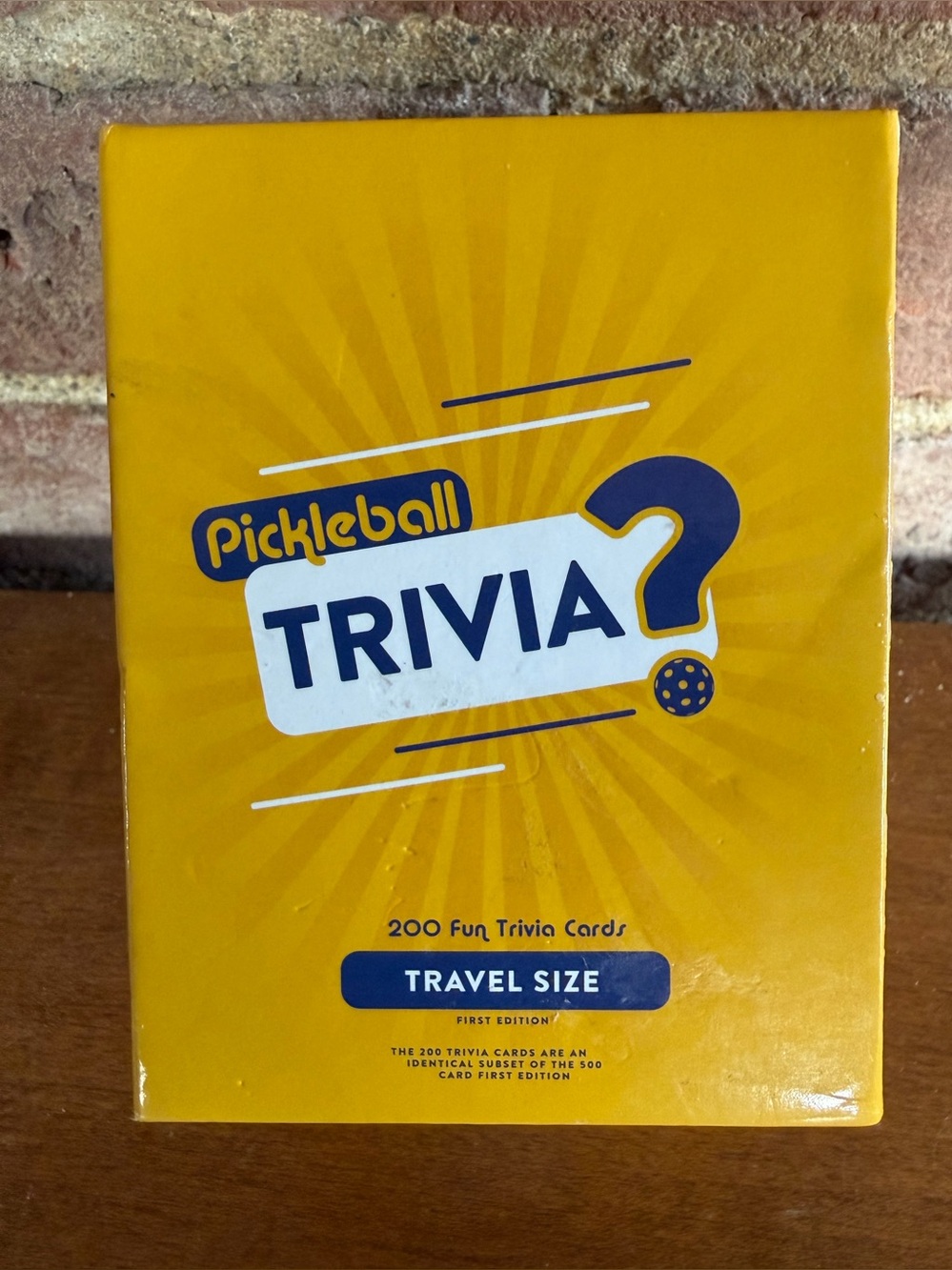 Pickleball Trivia Card Game Travel Size NWOT